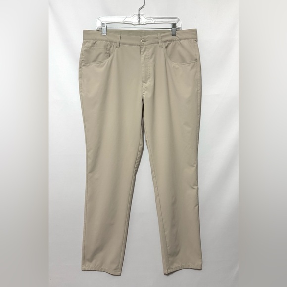 FootJoy Moxie 5-Pocket Golf Pants Performance Khaki Size 36x30 Tan FJ 31316 - Picture 1 of 16